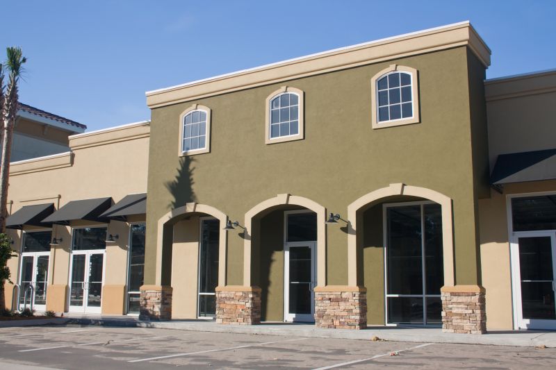 Completed Stucco Work on Commercial Building